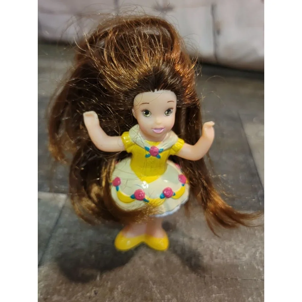 Yellow floral dress doll girl toy‎ figure